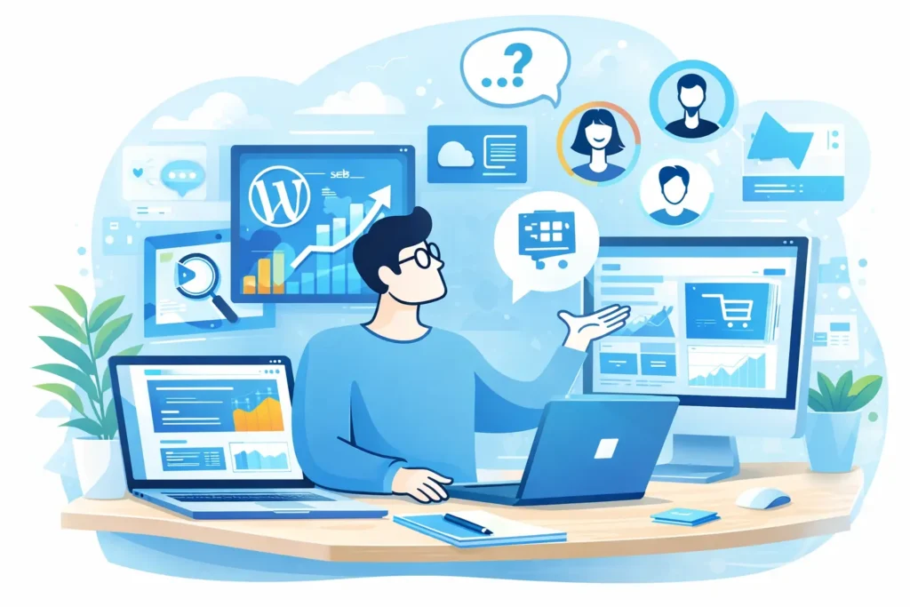 Digital services including web development, SEO, and performance marketing